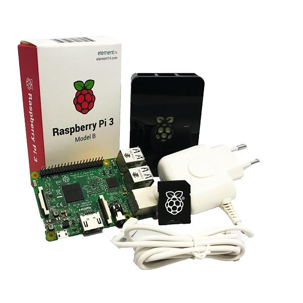   Raspberry Pi 3 Model B+ Starter Kit: NOOBS OS, Official Case and PSU